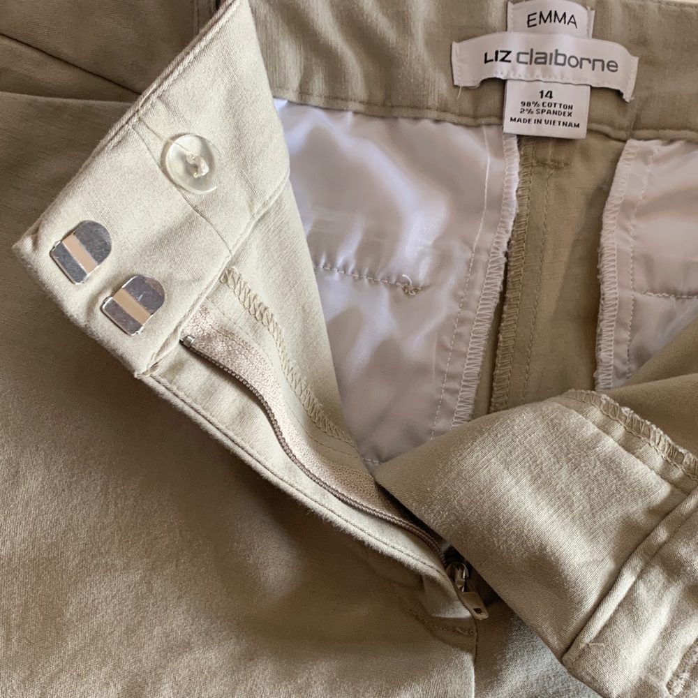 Liz Claiborne Khaki Pants - Picture 3 of 7